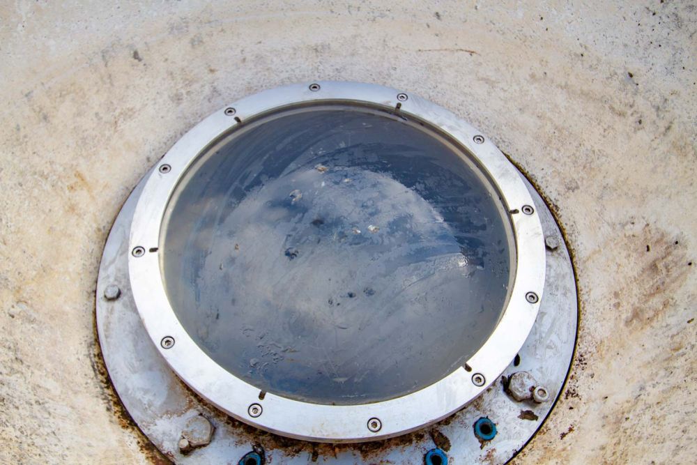 Guckloch in der Mitte